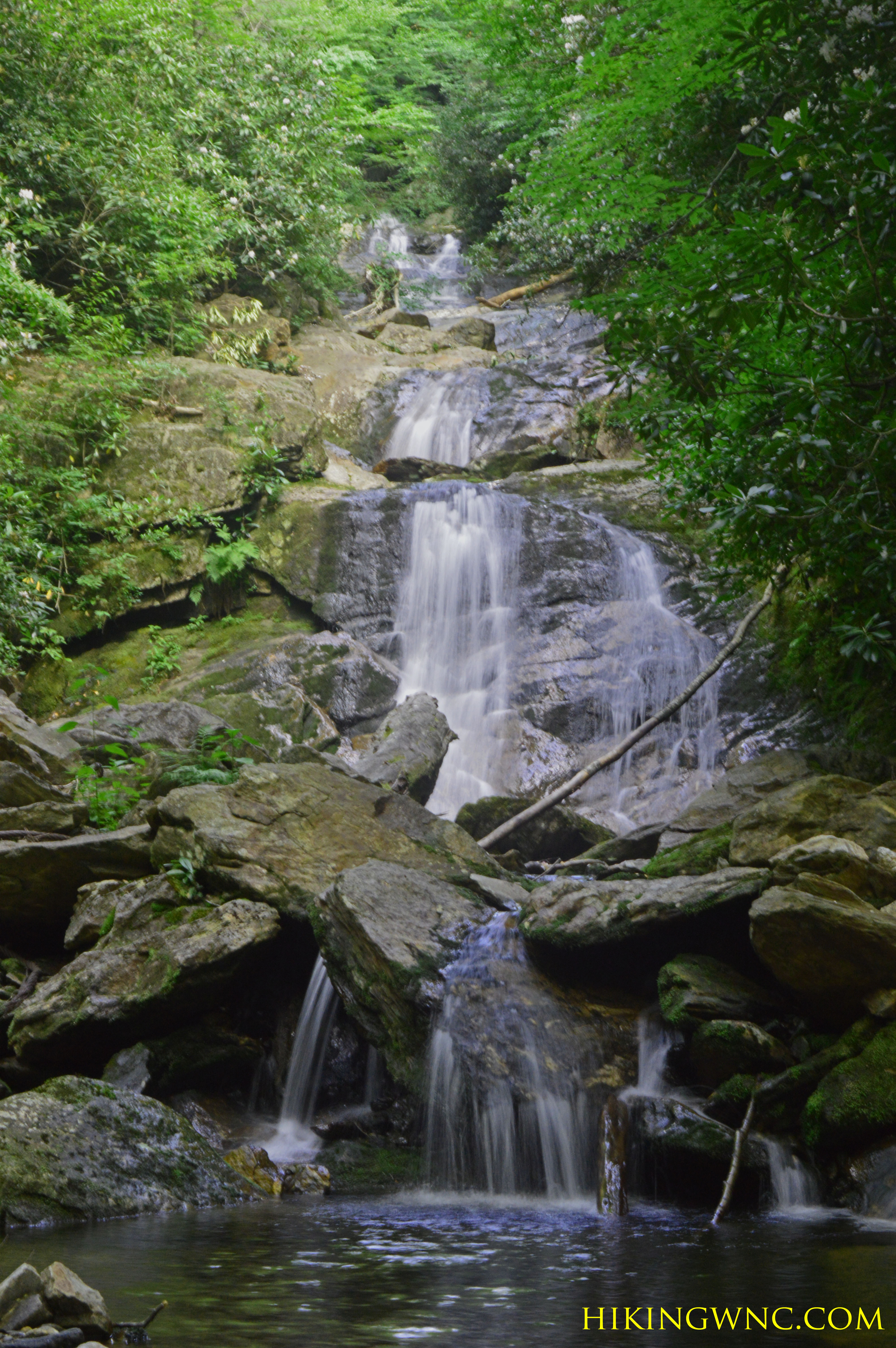 Sam Waterfall 044 – Waterfall on Sam Branch – HikingWNC
